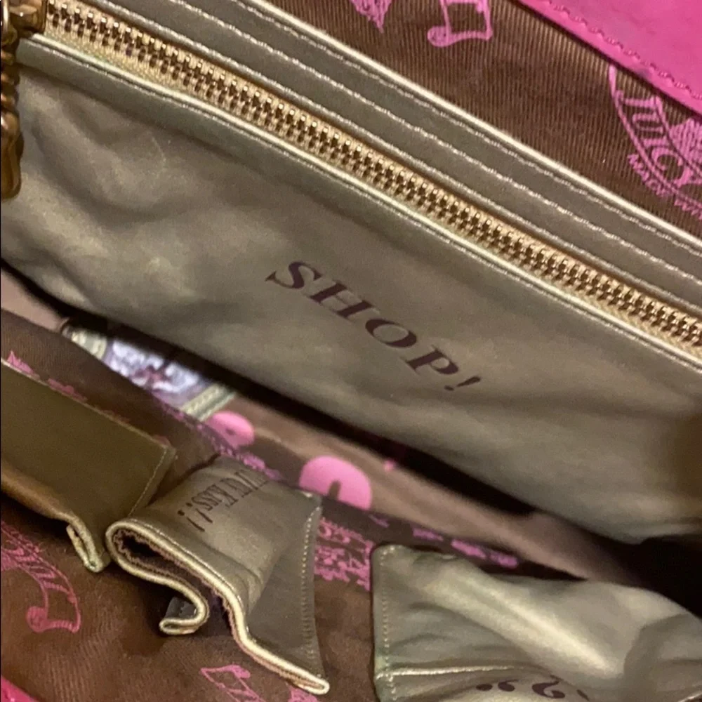 Juicy Couture Hot Pink Tote Bag with Gold Hardware - Picture 7 of 10